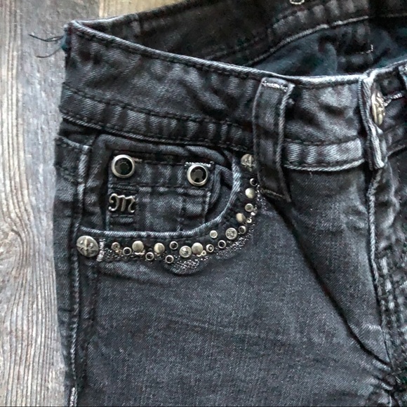Miss Me | Black Embellished Signature Skinny Jeans - Picture 4 of 7